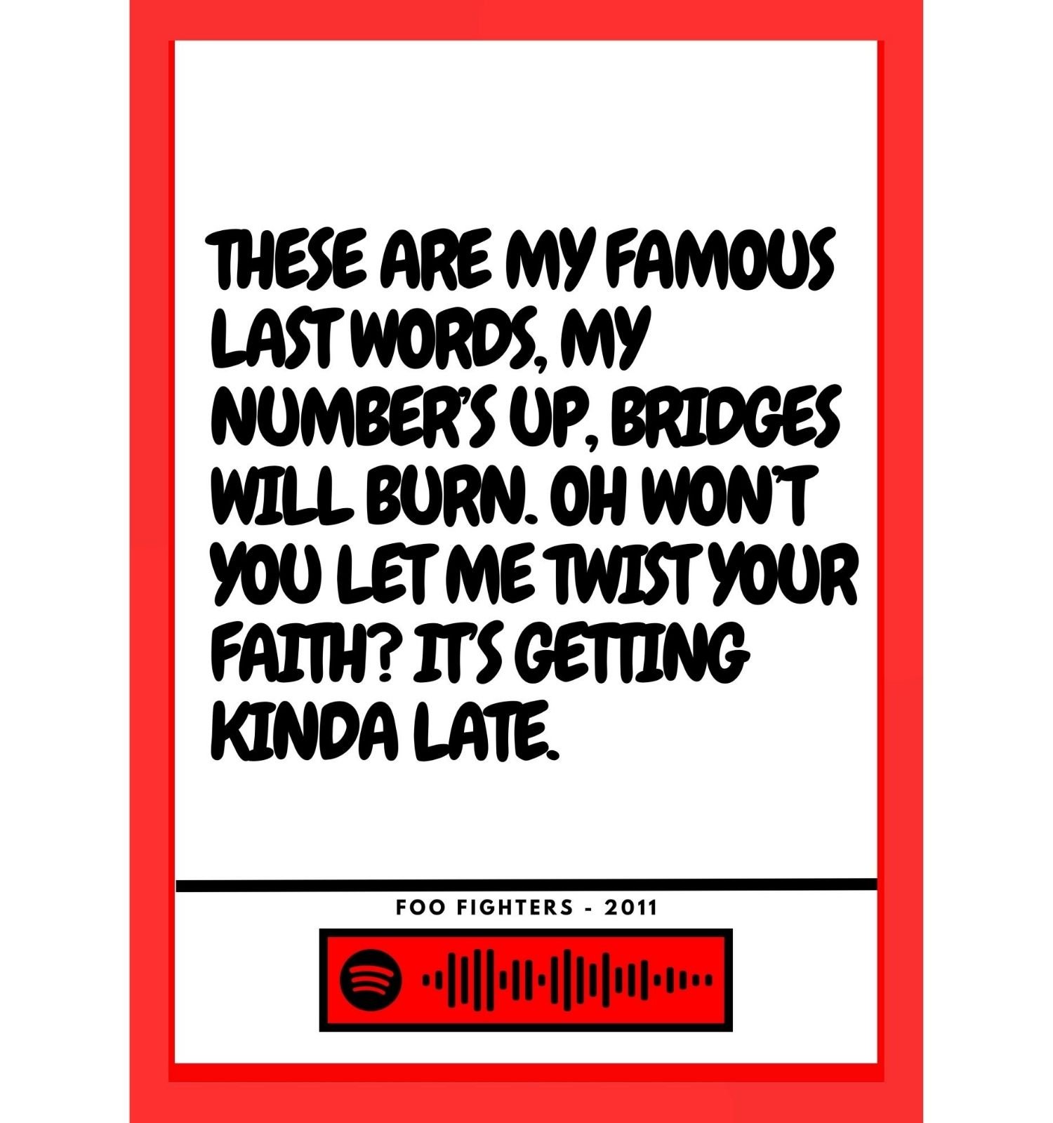 Foo Fighters - Bridge burning