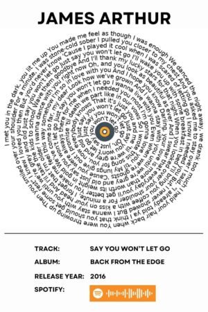 James Arthur - Say you wont let go