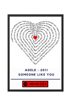 Portrait Framed Art Print Adele - Someone Like You