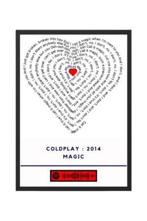 Portrait Framed Art Print Coldplay - Magic