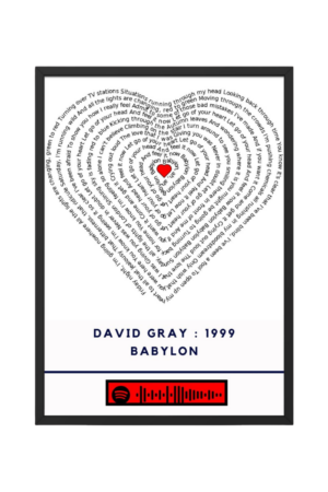 Portrait Framed Art Print David Gray - Babylon