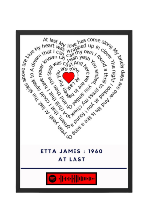 Portrait Framed Art Print Etta James - At Last