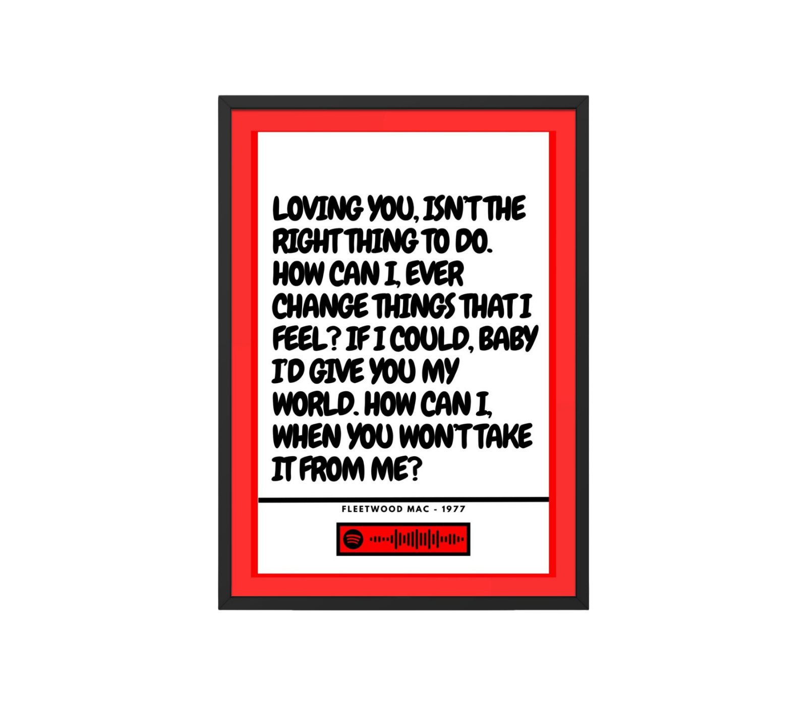 Portrait Framed Art Print Fleetwood Mac - Go Your Own Way