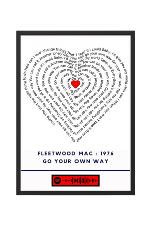 Portrait Framed Art Print Fleetwood Mac - Go Your Own Way
