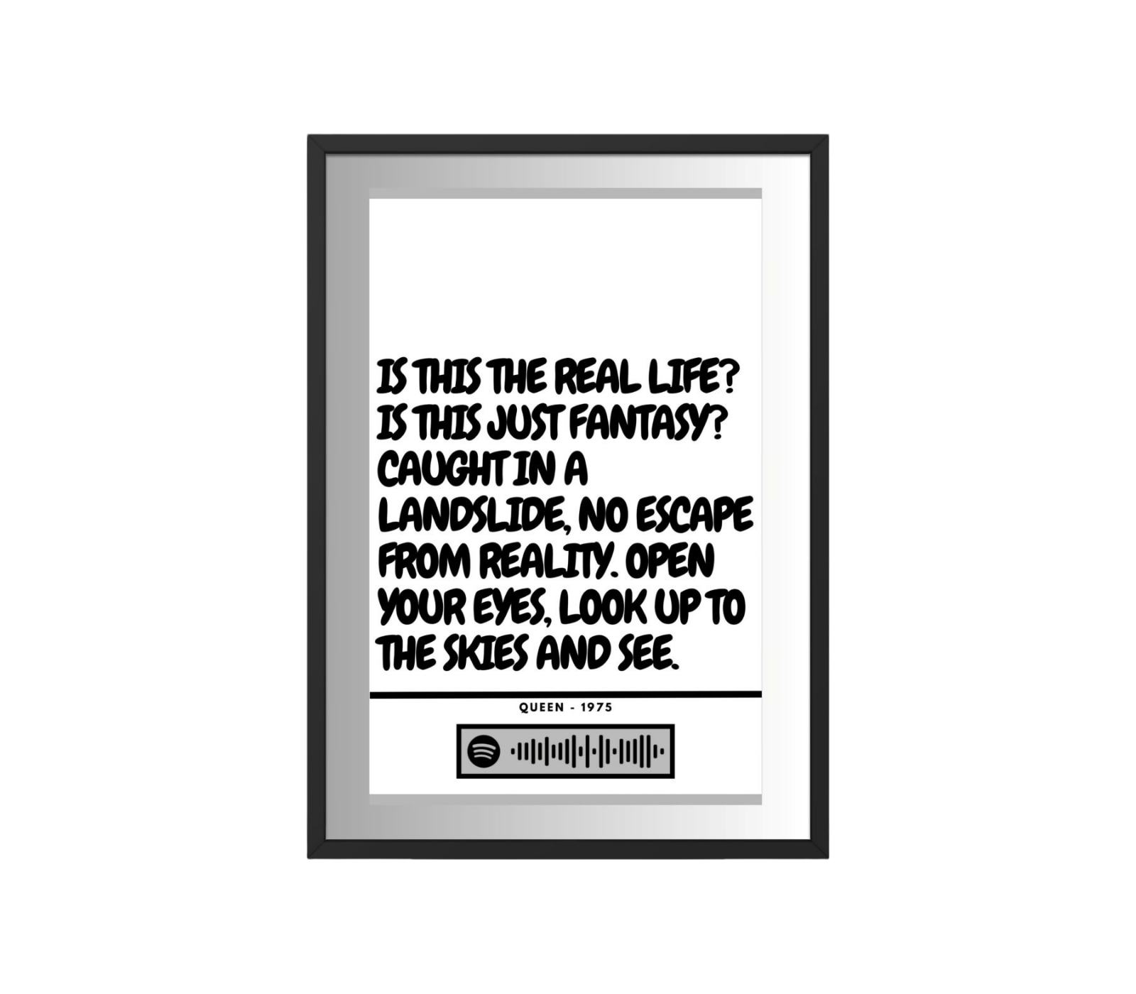 Portrait Framed Art Print Queen - Bohemian Rhapsody