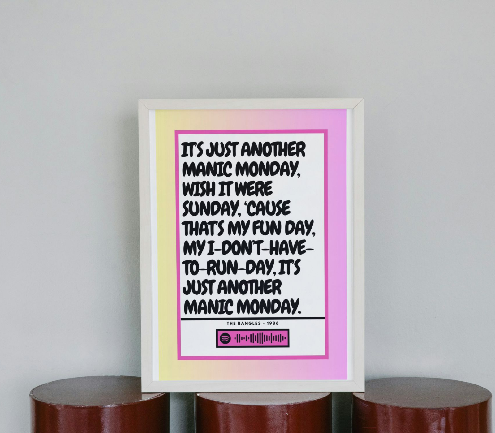 Portrait Framed Art Print The Bangles - Manic Monday